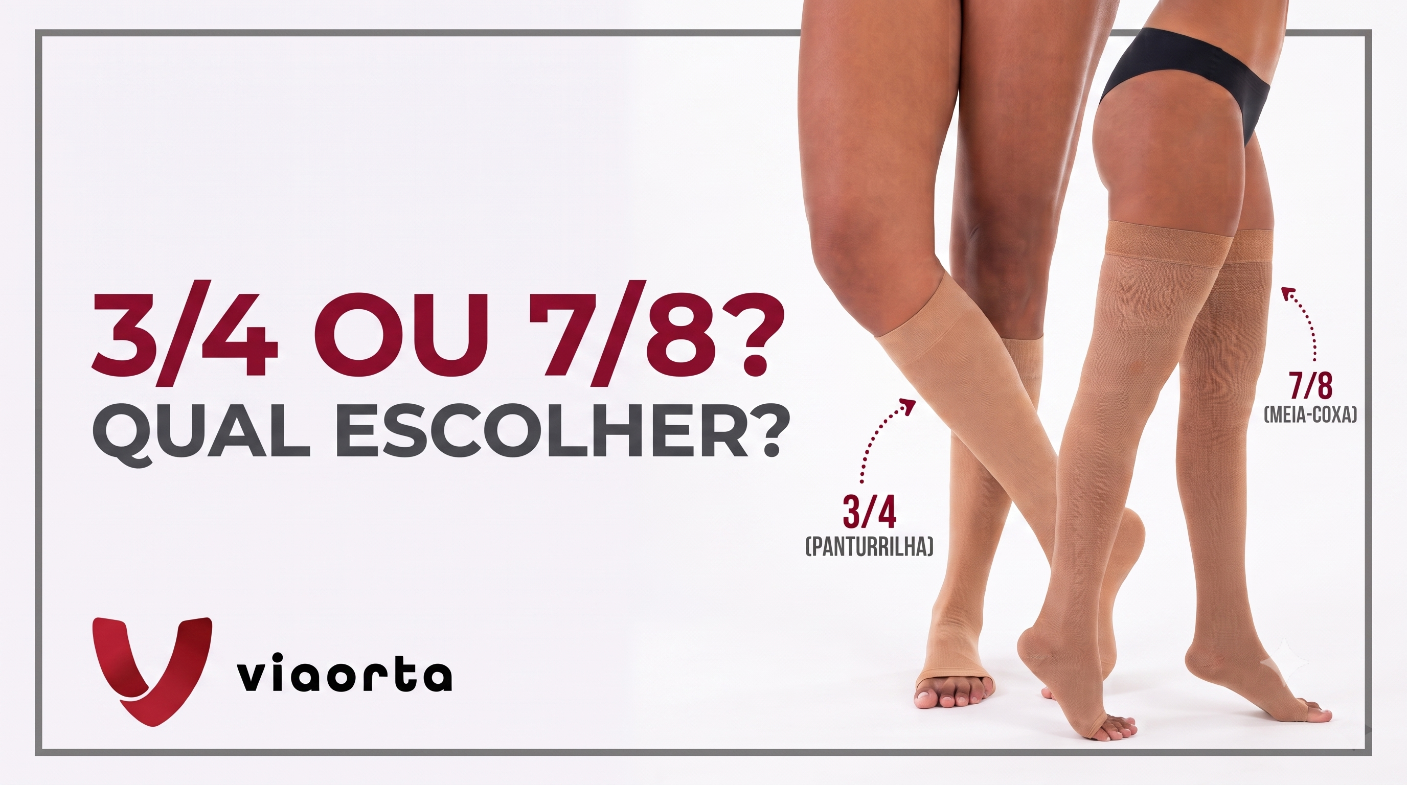 Qual a diferença entre a meia de compressão 3/4 e 7/8? Saiba qual escolher em Natal - RN