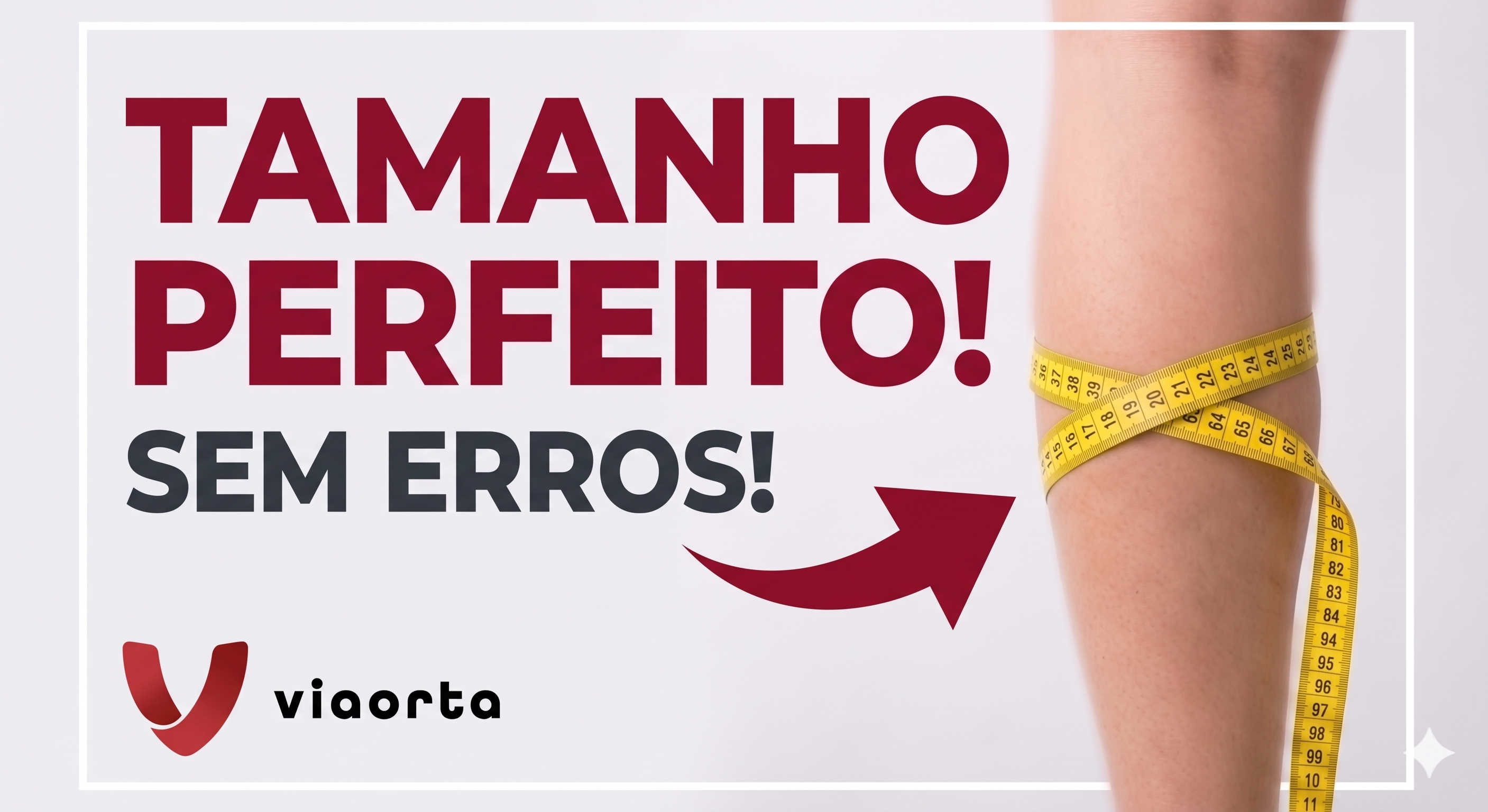 Pontos de medição para meias Venosan padrão