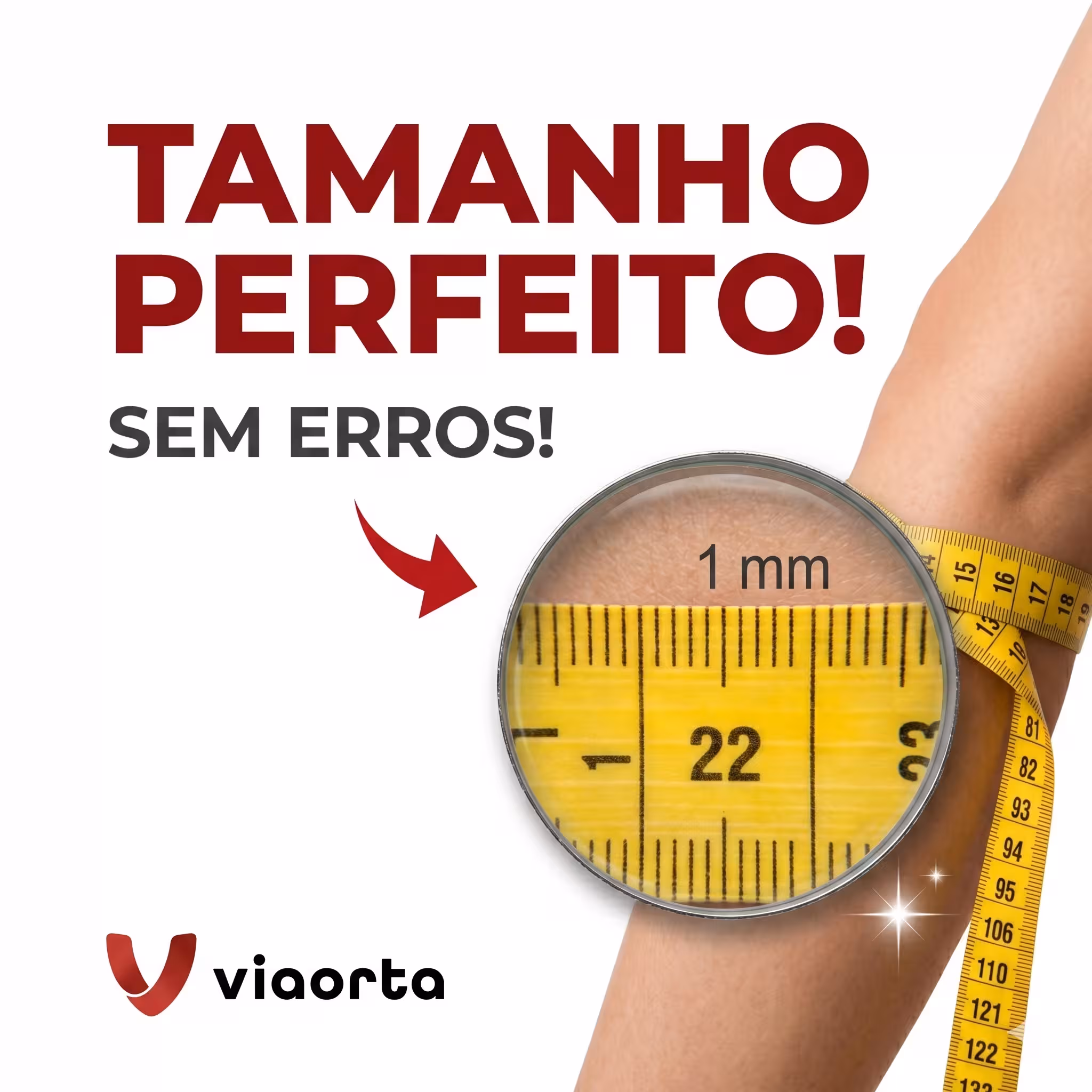 Pontos de medição para meias Venosan padrão